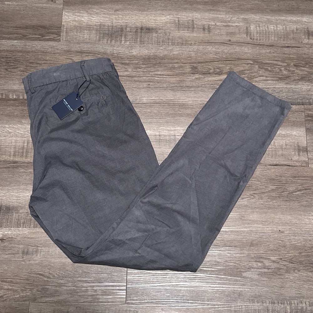 Peter Millar Crown Crafted Men's Size 40 Gale Gray Colt Corduroy Pants Silk $295